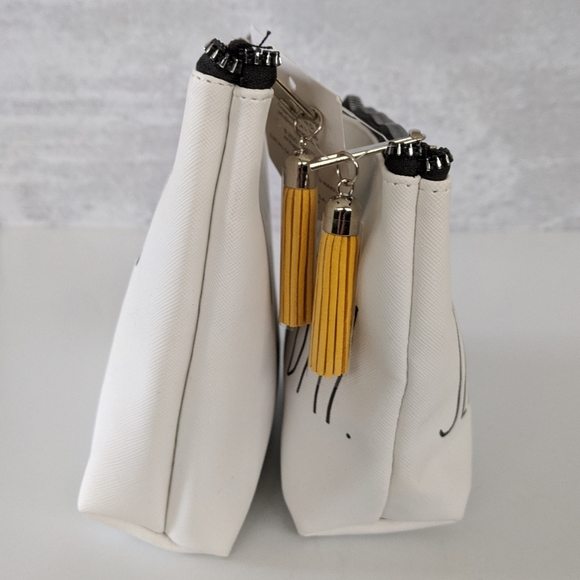 Rae Dunn SLAY ALL DAY + WAKE UP & MAKEUP 2 pc Toiletry Cosmetic Bag Set, NWT - Picture 4 of 7